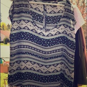 Button down back top